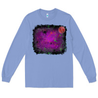Colony Blue halloween backround moon Long Sleeve Tee - RanaPortraitStore