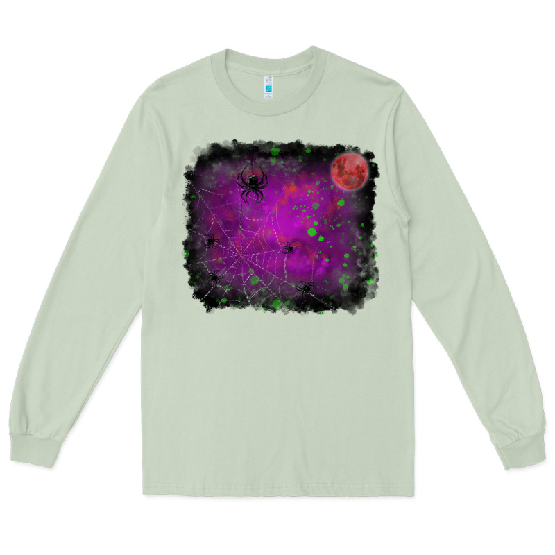 Halloween Backround Moon Long Sleeve Tee by RanaPortraitStore | Teevron