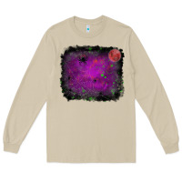 Mushroom halloween backround moon Long Sleeve Tee - RanaPortraitStore