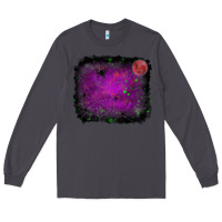 Smoke halloween backround moon Long Sleeve Tee - RanaPortraitStore
