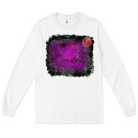 White halloween backround moon Long Sleeve Tee - RanaPortraitStore