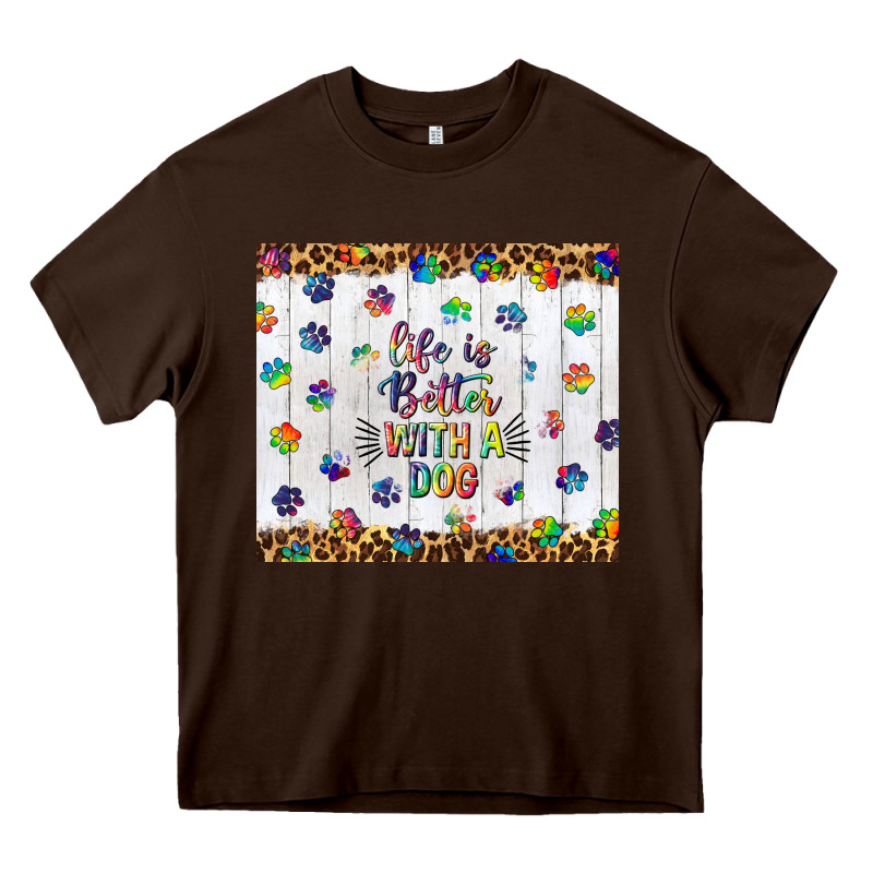 Life Is Better With A Dog Tumbler Tbs Heavy Core Tee by TumblerDesignByShophia | Teevron
