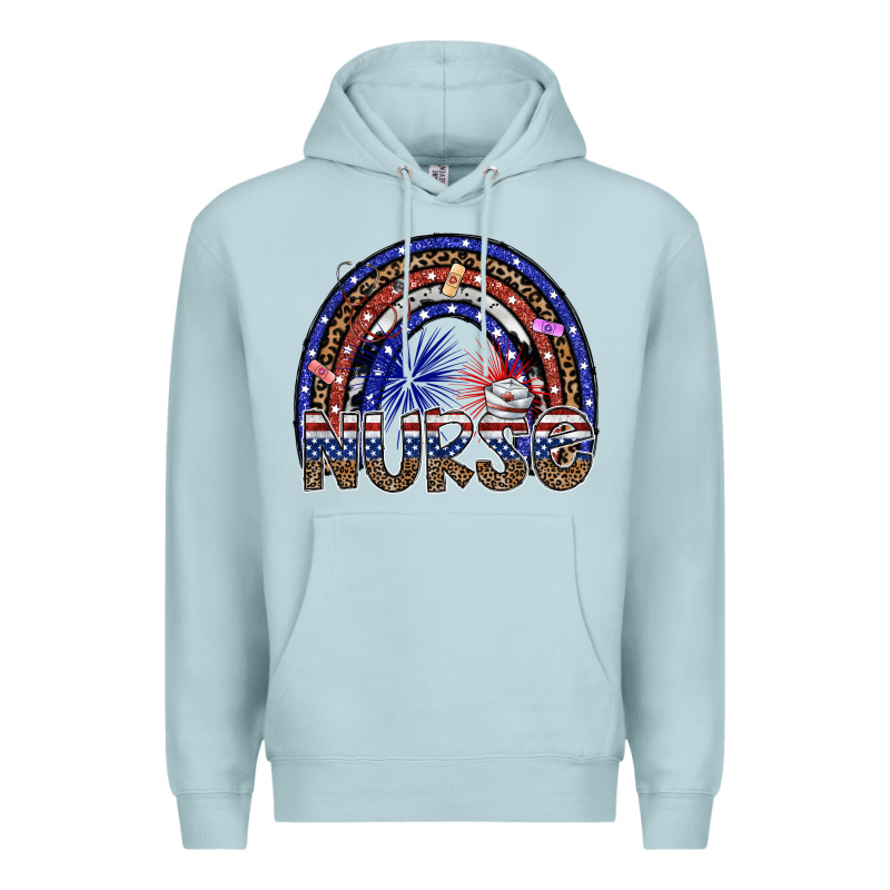 American Nurse Premium Hoodie by SublimationCraftShop | Teevron