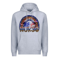 Heather Grey american nurse Premium Hoodie - SublimationCraftShop