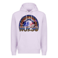 Lilac american nurse Premium Hoodie - SublimationCraftShop