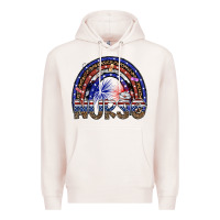 Pale Pink american nurse Premium Hoodie - SublimationCraftShop
