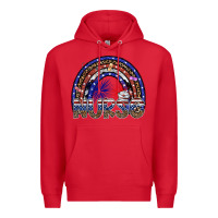 Red american nurse Premium Hoodie - SublimationCraftShop