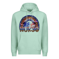 Seafoam american nurse Premium Hoodie - SublimationCraftShop