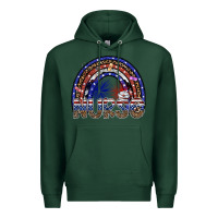 Sports Green american nurse Premium Hoodie - SublimationCraftShop