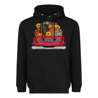 Black thanksgiving truck turkey pumpkin Heavyweight Hoodie - AdoDesignShop