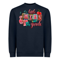 Navy little miss 4 th grade Heavyweight Sweatshirt - AdoDesignShop