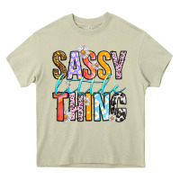 Mossy sassy little thing Heavy Core Tee - RanaPortraitStore