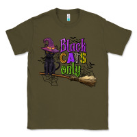 Army Green black cats only Classic Tee - CowGirlArtShop