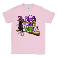 Bubblegum Pink black cats only Classic Tee - CowGirlArtShop