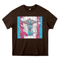 Chocolate Brown lpn tumbler tbs Heavy Core Tee - TumblerDesignByShophia