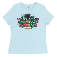 Baby Blue Twenty twenty four graduate Ladies Tee - CowGirlArtShop