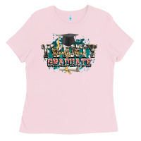 Bubblegum Pink Twenty twenty four graduate Ladies Tee - CowGirlArtShop