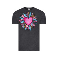 Vintage Black valentine's day sunflower olivia Vintage Tee - OliviaCreatesArt