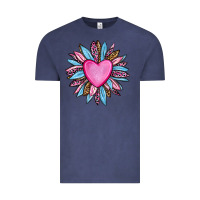 Vintage Denim valentine's day sunflower olivia Vintage Tee - OliviaCreatesArt