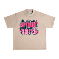 French Oak i wear pink for my sister Urban Heavy Tee - FaDigitalArtStudio
