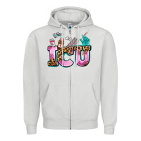 Dove Grey icu Zipper Hoodie - AdoDesignShop