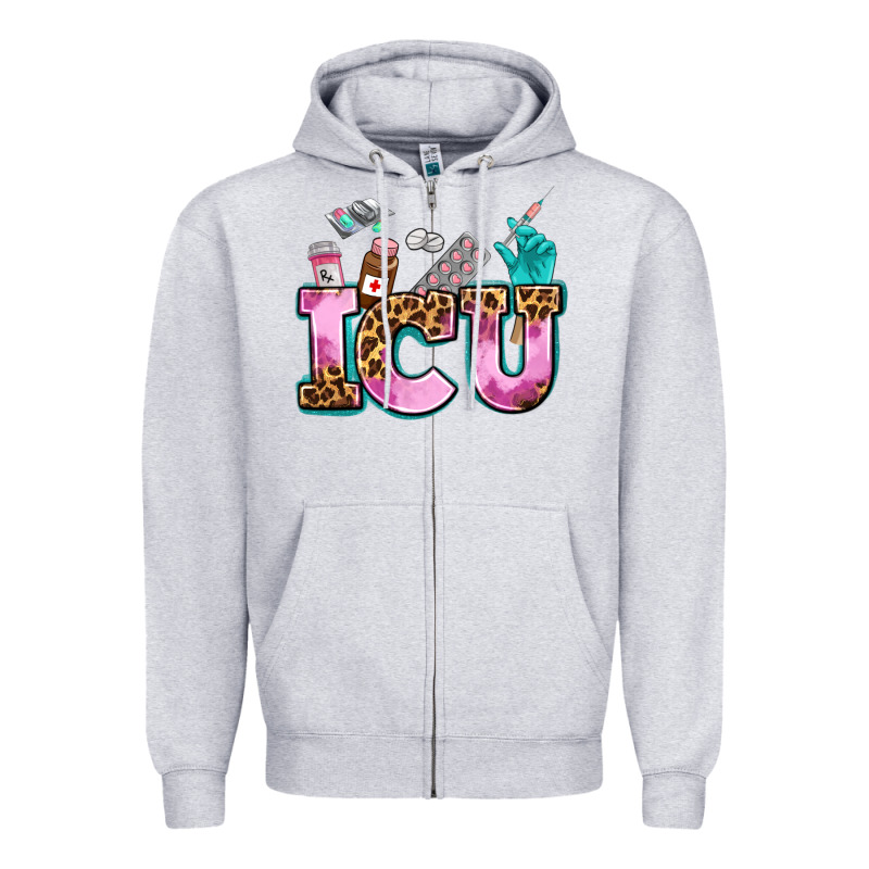Icu Zipper Hoodie by AdoDesignShop | Teevron