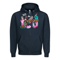 Navy icu Zipper Hoodie - AdoDesignShop