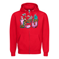 Red icu Zipper Hoodie - AdoDesignShop