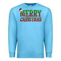 Ocean Blue merry christmas Premium Sweatshirt - AdoDesignShop