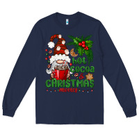 Navy Hot Cocoa And Christmas Movie Long Sleeve Tee - BundleAndBundleShop