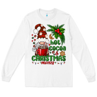 White Hot Cocoa And Christmas Movie Long Sleeve Tee - BundleAndBundleShop