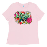 Bubblegum Pink Mom life Ladies Tee - CowGirlArtShop