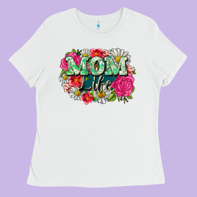 Mom Life Ladies Tee Designed By Cowgirlartshop
