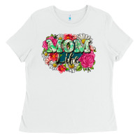 White Mom life Ladies Tee - CowGirlArtShop