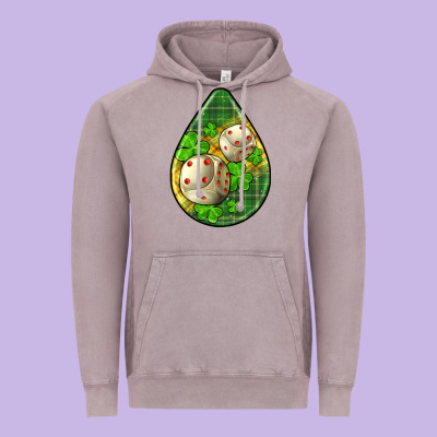 St.patrick's Teardrop Earrings Vintage Hoodie Designed By Fadigitalartstudio