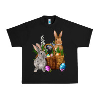 Black Bunnys carrots eggs with basket easter Urban Heavy Tee - OliviaCreatesArt