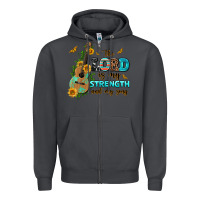 Smoke the lord is my strength and my song guitar with su Zipper Hoodie - AdoDesignShop