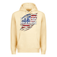 Pina Colada Let's Go Brandon Ripped Cloth with American Flag Premium Hoodie - Jasminsmagicworld