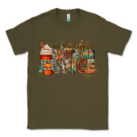 Army Green my blood type is pumpkin spice Classic Tee - CowGirlArtShop
