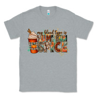 Heather Grey my blood type is pumpkin spice Classic Tee - CowGirlArtShop
