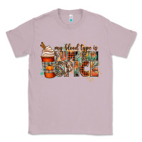Lilac my blood type is pumpkin spice Classic Tee - CowGirlArtShop