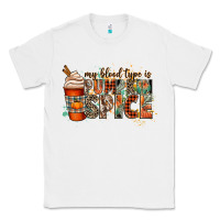 White my blood type is pumpkin spice Classic Tee - CowGirlArtShop