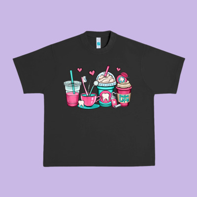 Dentist Coffee Cups Urban Heavy Tee Designed By Oliviacreatesart