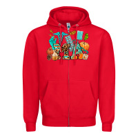 Red fall and nurse elements medical assistant Zipper Hoodie - AdoDesignShop
