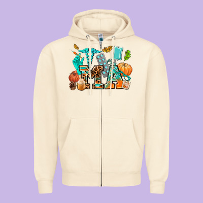Fall And Nurse Elements Medical Assistant Zipper Hoodie Designed By Adodesignshop