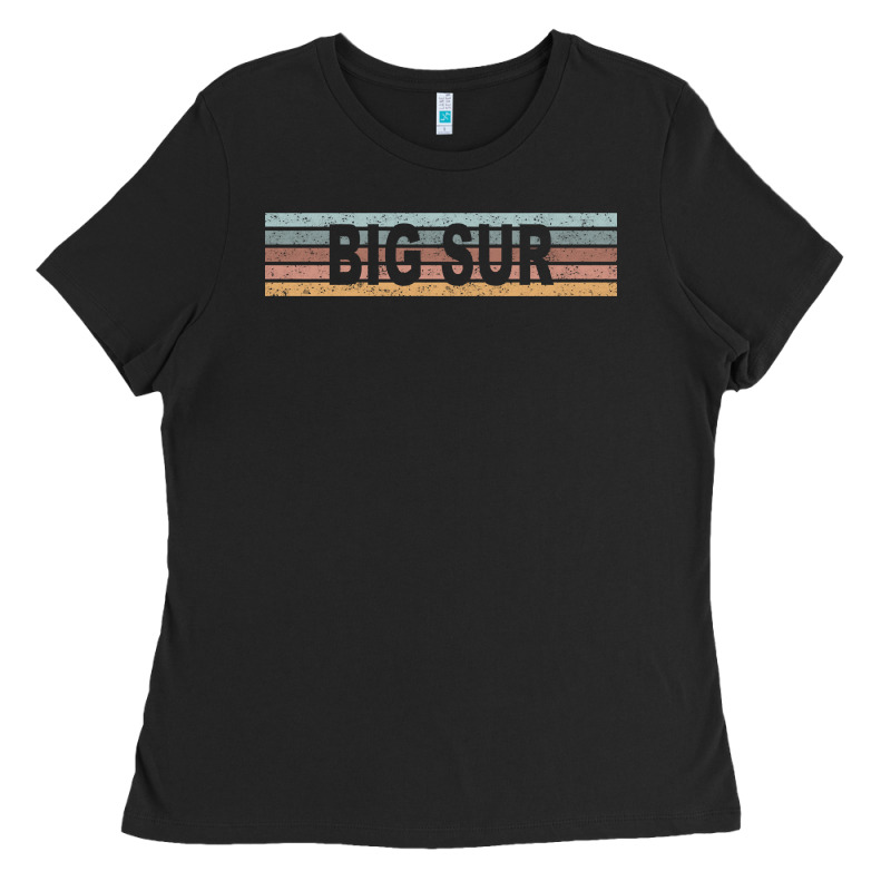 Big Sur California Ca Usa Retro Sweatshirt Ladies Tee by linhVisuals | Teevron