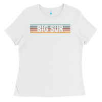 White big sur california ca usa retro sweatshirt Ladies Tee - linhVisuals