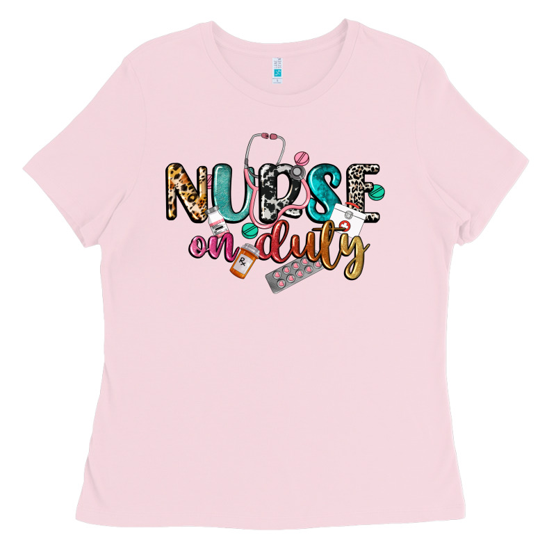 Nurse On Duty Ladies Tee by CowGirlArtShop | Teevron