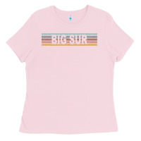 Bubblegum Pink big sur california ca usa retro sweatshirt Ladies Tee - linhVisuals