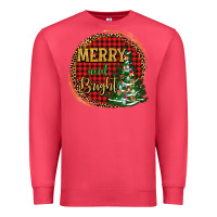 Cardinal merry and bright christmas tree Premium Sweatshirt - AdoDesignShop